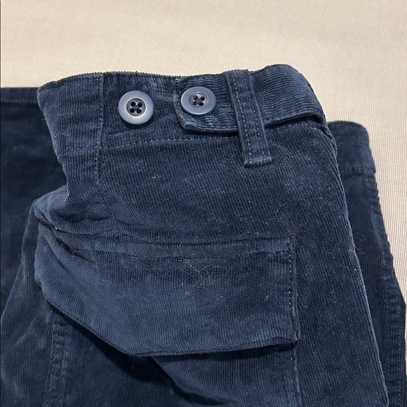 Madewell Navy The Slim Straight Utility Pant Fine Corduroy Women's Size 28 - Picture 13 of 14